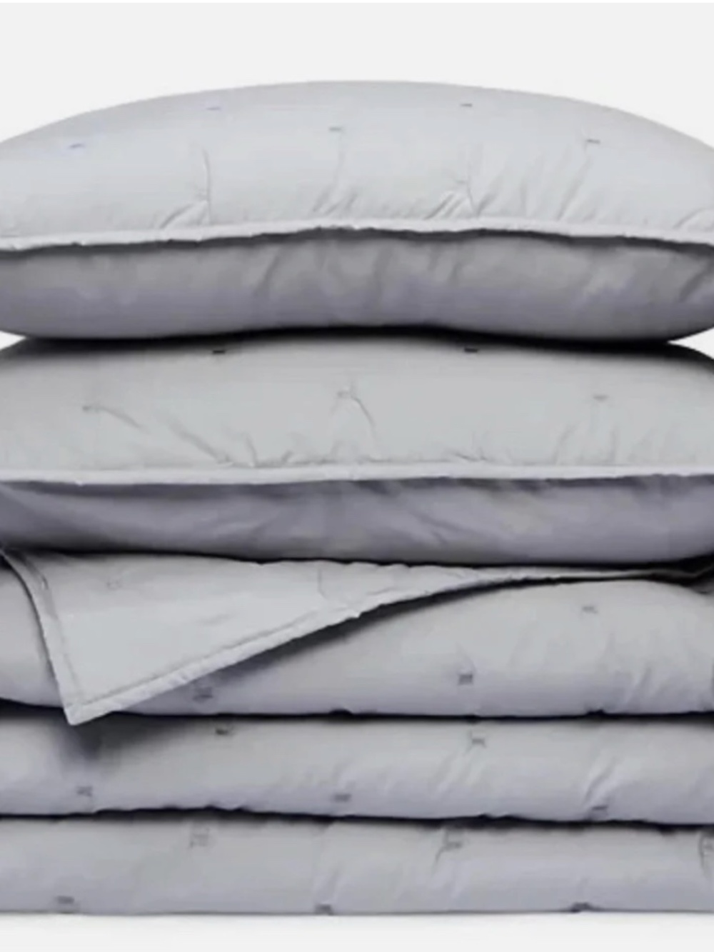 Sky Tufted Quilted Twin Coverlet Set NWT
